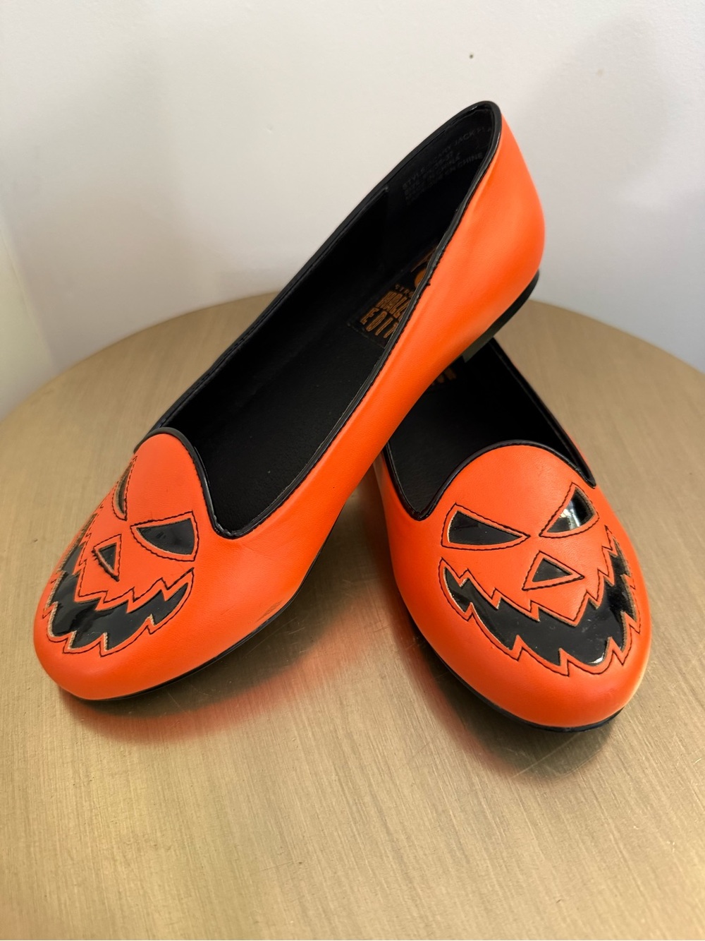 🎃 Strange Cvlt "Halloween Edition" Lydia Jack-O'-Lantern Flats 🎃